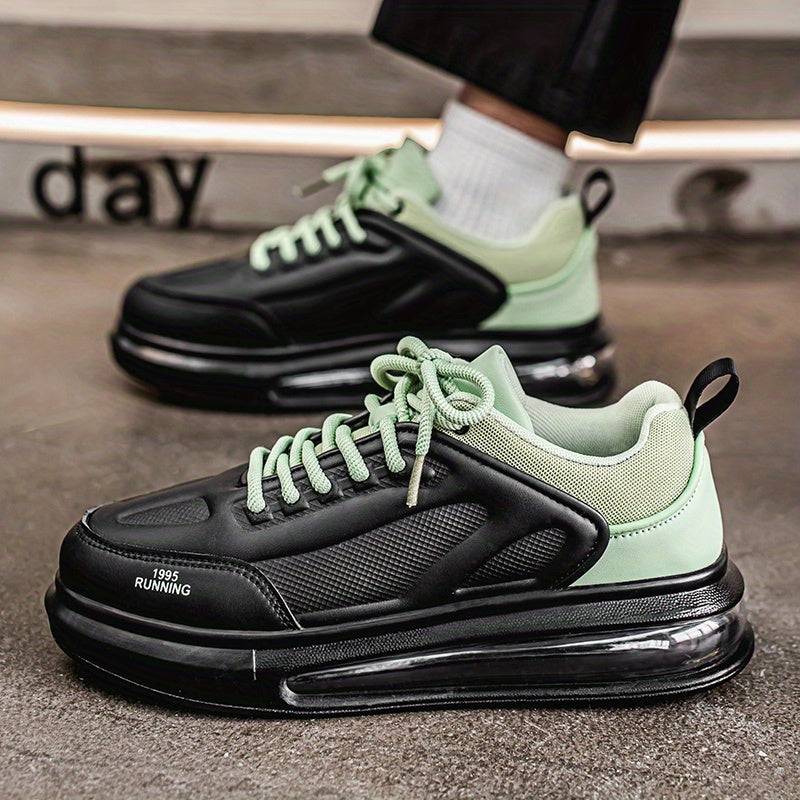 Men's Breathable Casual Sneakers – Lightweight Air Cushion Shoes with Shock Absorption for Daily Wear & All-Day Comfort