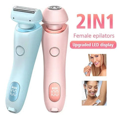 Hair Removal Epilator USB Rechargeable Trimmer Women Body Razor Face Leg Armpit Bikini Hand Pubic Shaver Hair Remover - PMMNAPOLES