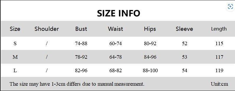 Women’s Off-Shoulder Backless Dress Long Sleeve High Waist Solid Color Mid-Length Slim Fit Skirt