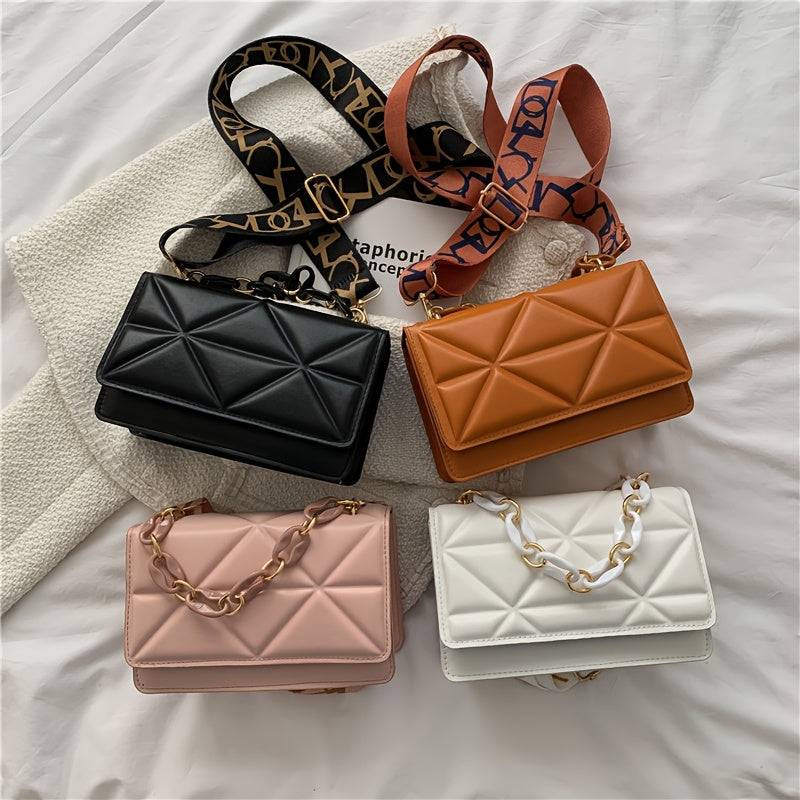 Casual Crossbody Shoulder Bag for Women Wide Strap Design Lightweight Everyday Purse