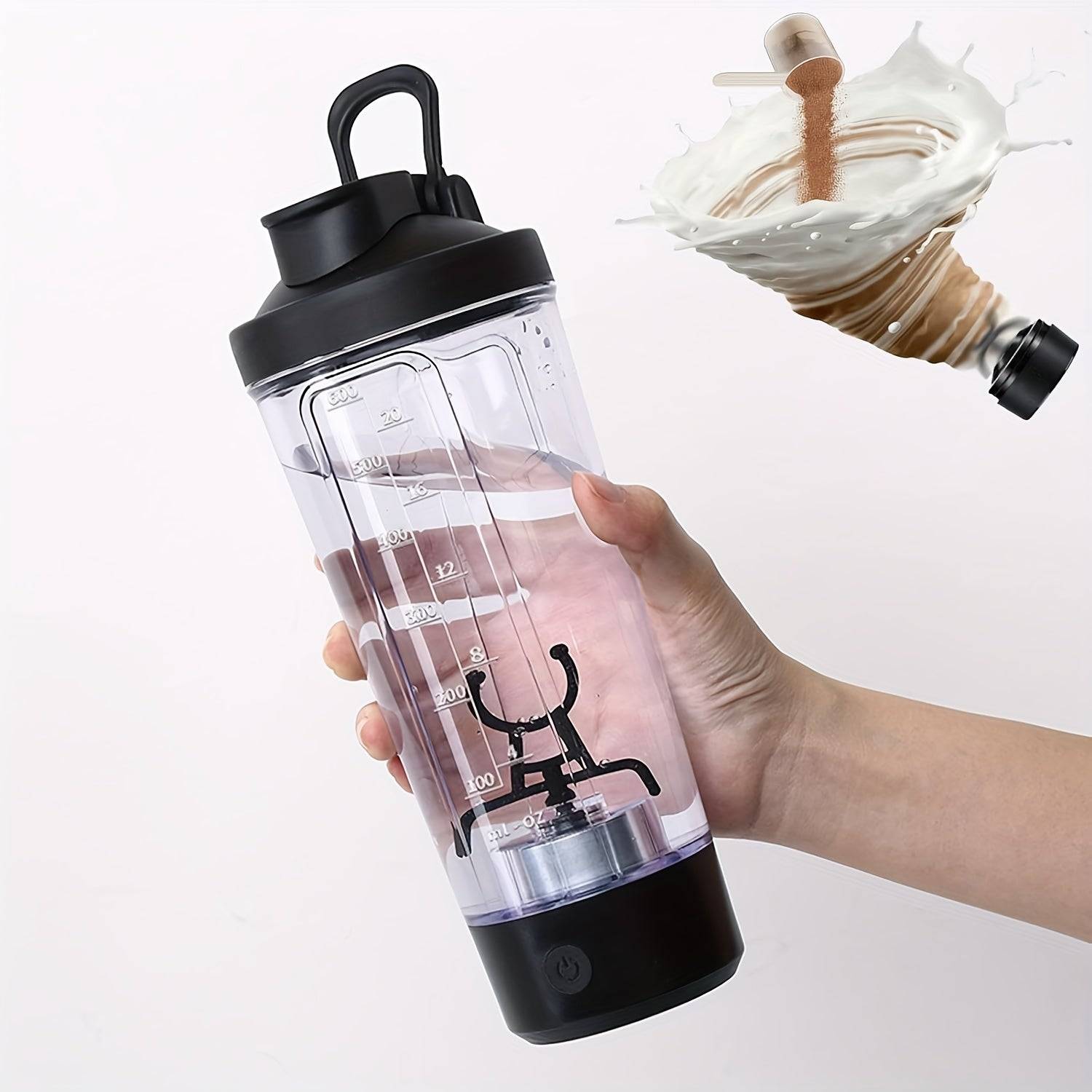 Electric Protein Shaker Bottle – USB-C Rechargeable 24oz Self-Stirring Gym Cup for Shakes, Smoothies & On-the-Go Workouts