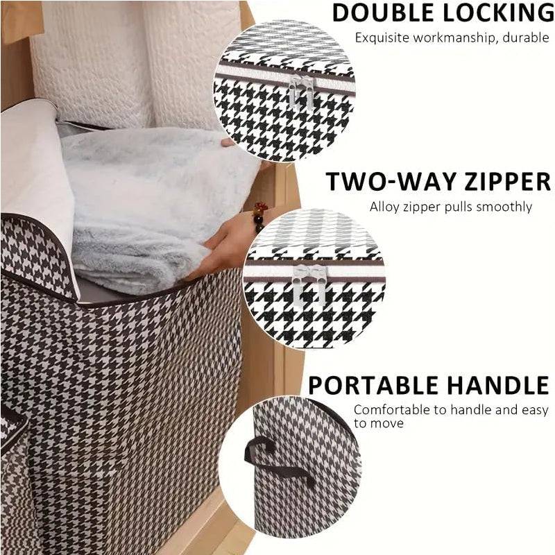 3 Pack 100L Foldable Storage Bags Set