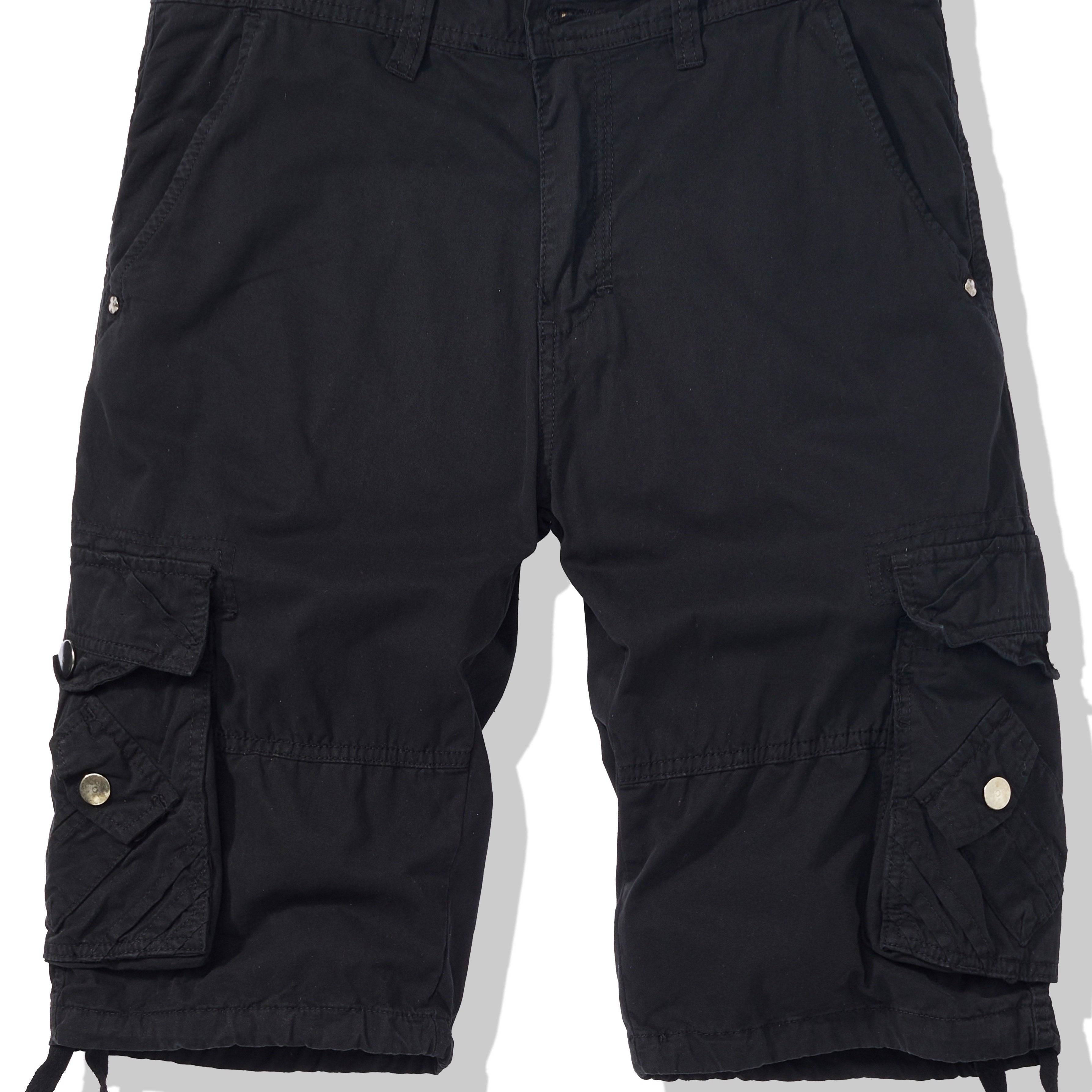 Men’s Cotton Cargo Shorts with Multi Pockets, Lightweight Bermuda Style for Summer Hiking & Outdoor Fishing