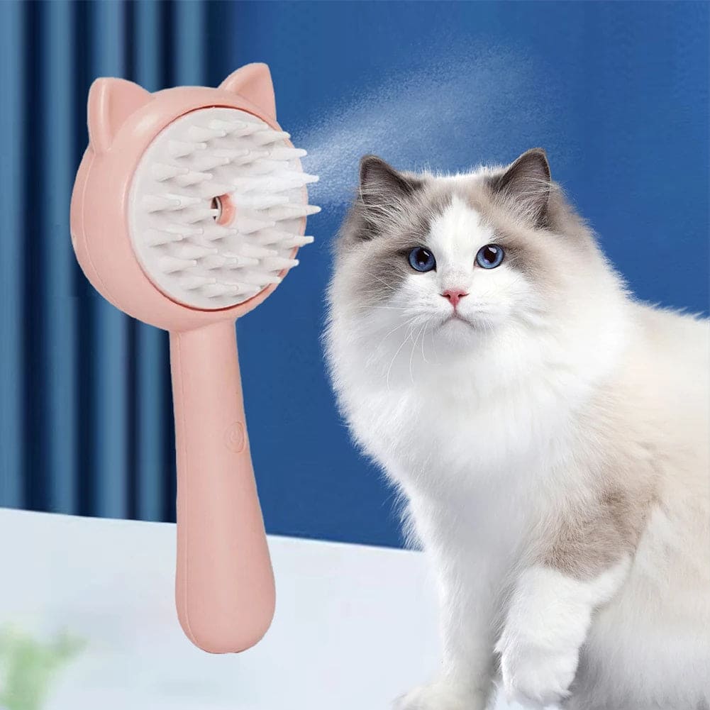 Hair cleaning brush with steamer - PMMNAPOLES