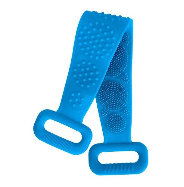 Silicone Body Scrubber Belt with Double Sided Bristles