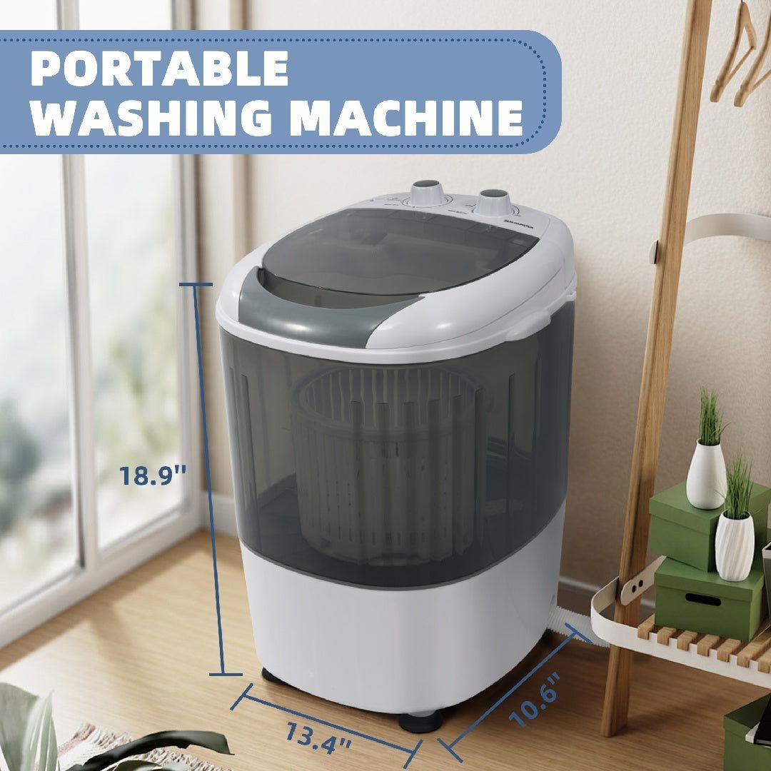 Compact Portable Washing Machine with Spin Dryer