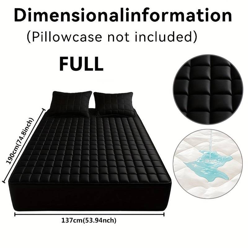 Waterproof Quilted Mattress Cover – Soft Dustproof Bedding Protector for Home, Guest Room & Hotel