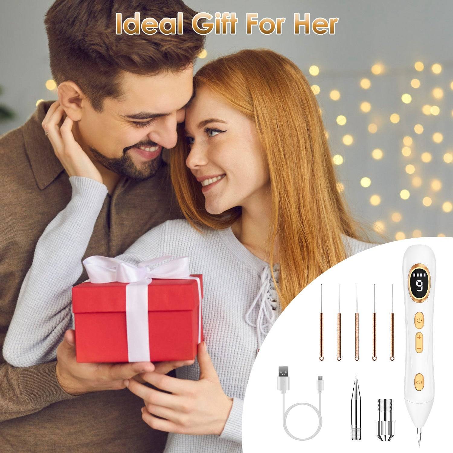 Skin Tag Remover Pen with LED Light and 9 Intensity Levels