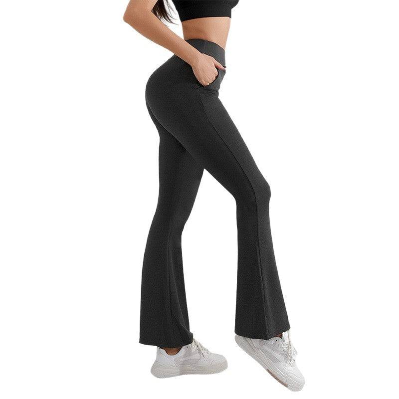 High Waist Flared Workout Pants