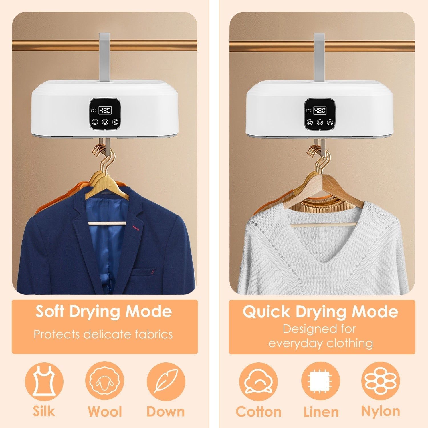 Portable Laundry Dryer Foldable Mini UV Sterilization