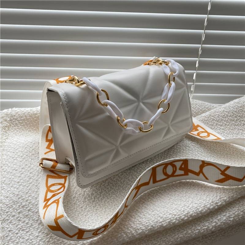 Casual Crossbody Shoulder Bag for Women Wide Strap Design Lightweight Everyday Purse