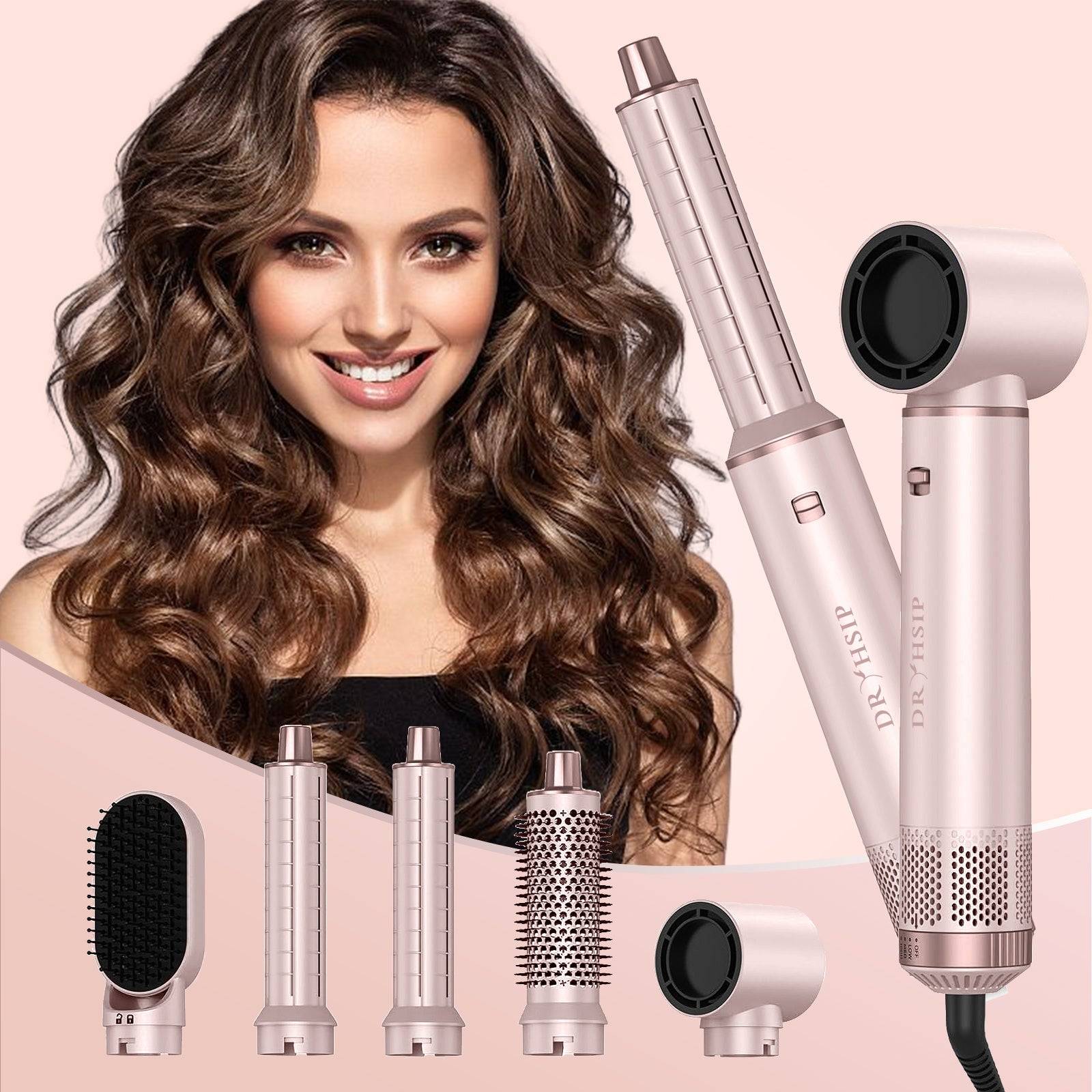 5-in-1 Hair Styler Brush for Women Blowdry, Curl & Straighten with Heat & Ionic Technology