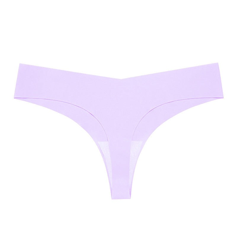 Women’s Seamless Sport Thong Low Waist T-Shape Underwear Breathable Stretch Fitness Panties