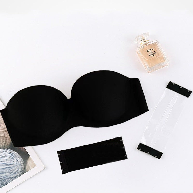 Women’s Strapless Invisible Bra Non-Slip Adhesive Backless Comfort Underwear for Wedding Dress and Evening Wear