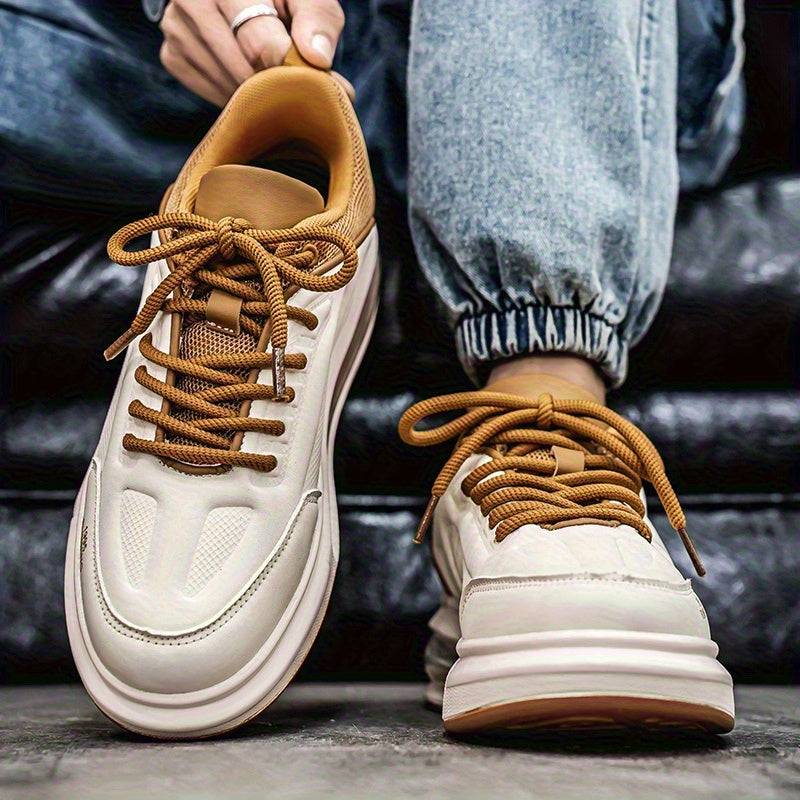 Men's Breathable Casual Sneakers – Lightweight Air Cushion Shoes with Shock Absorption for Daily Wear & All-Day Comfort