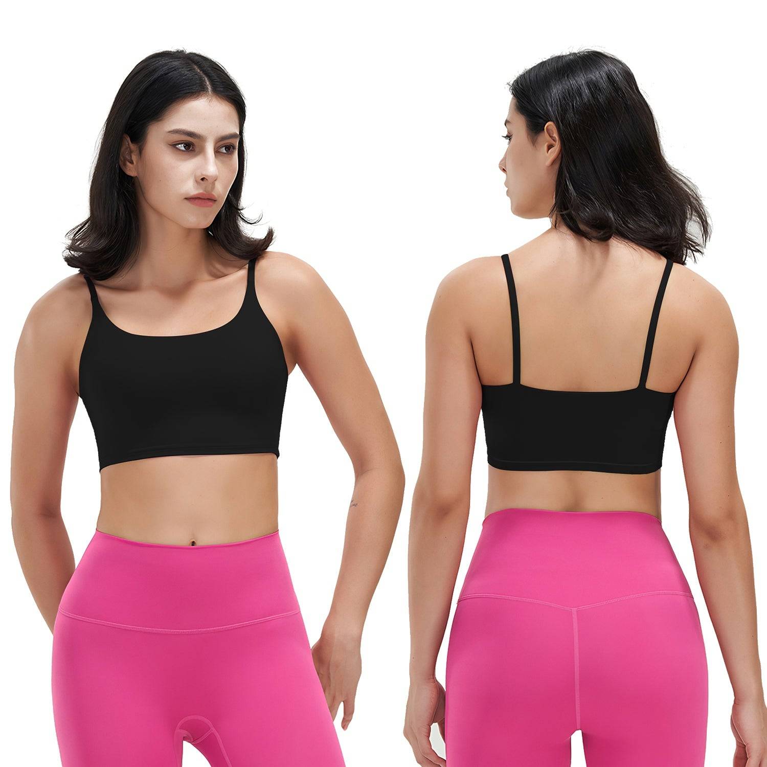 Women’s Square Neck Sports Bra for Low Impact Workouts