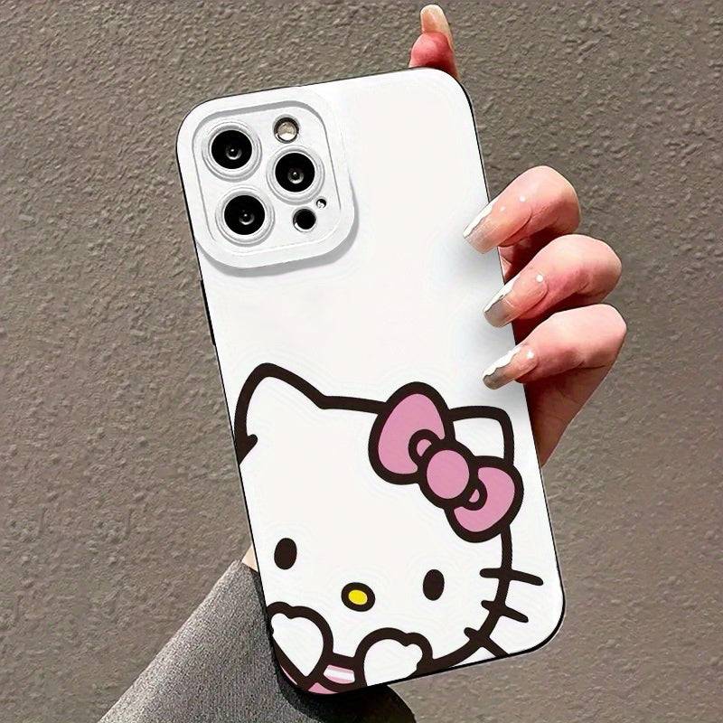 Cute Hello Kitty iPhone Case – Full Protection Girly Cover for Models 11 to 16 Pro Max, X/XS/XS Max, Ideal Gift for Birthdays & Holidays