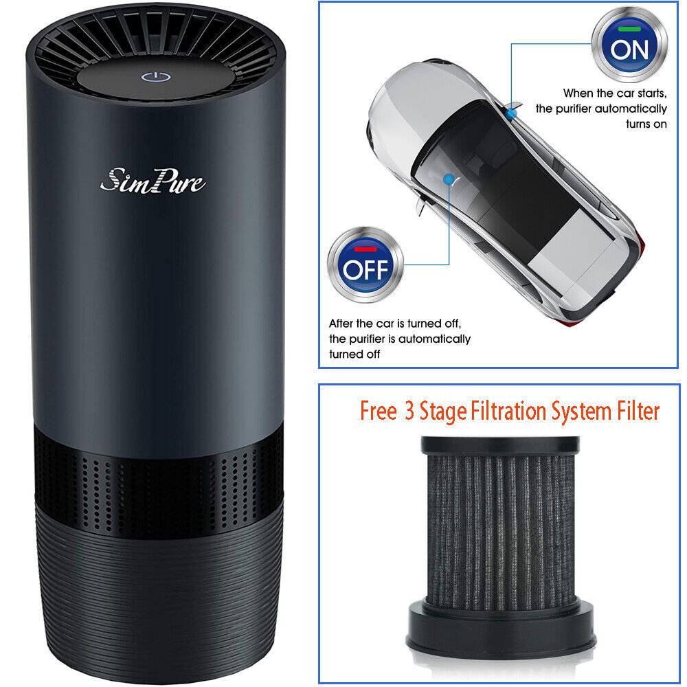 Air Purifier Portable MS6 H13 HEPA Ionizer for Car and Home