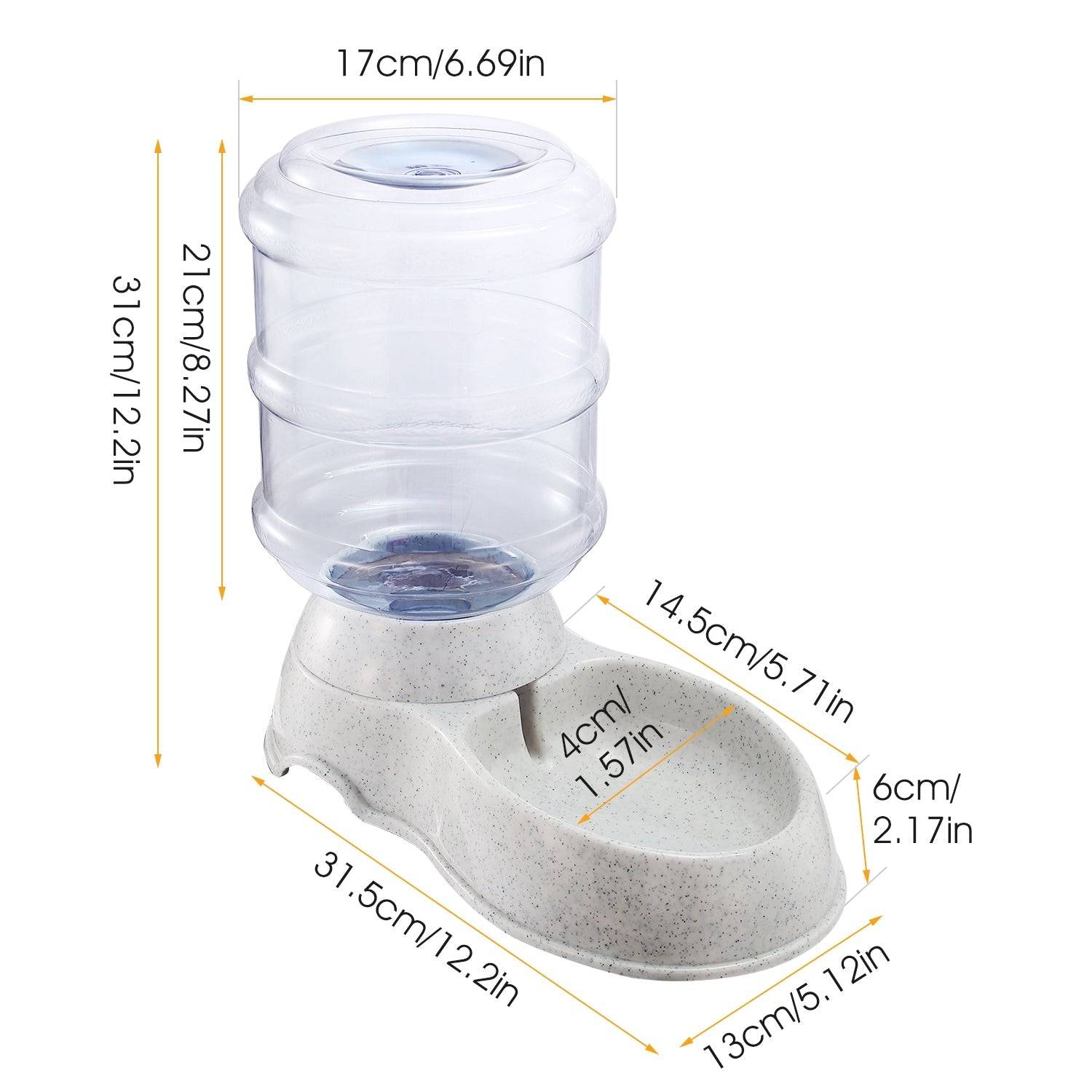 AutomaticDogWaterFountainGravity3.5LDispenser
