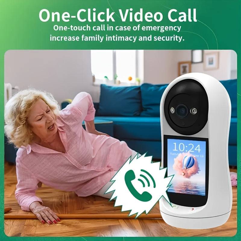 1080P Smart Camera with Built-in Screen Real-Time Video Calling & Seamless Communication Perfect for Home, Office or Remote Work