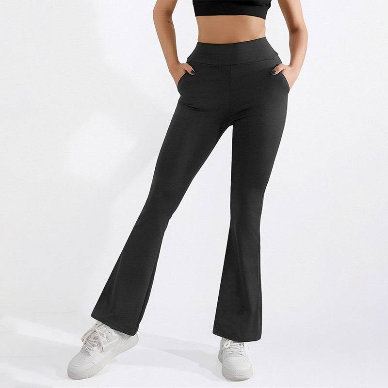 High Waist Flared Workout Pants