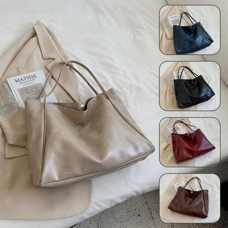 Women Fashionable Soft Leather Shoulder Handbag
