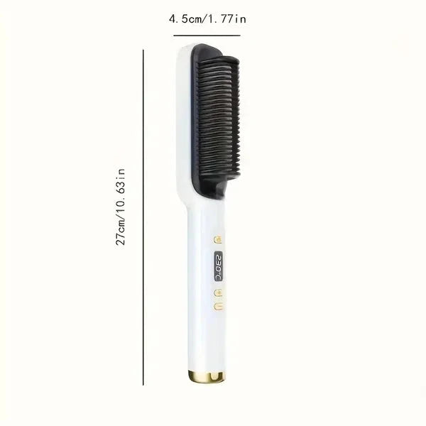 Hair Straightening Brush Ionic with LED Display