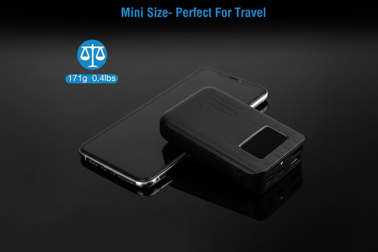 10000mAh Dual USB Power Bank with LCD