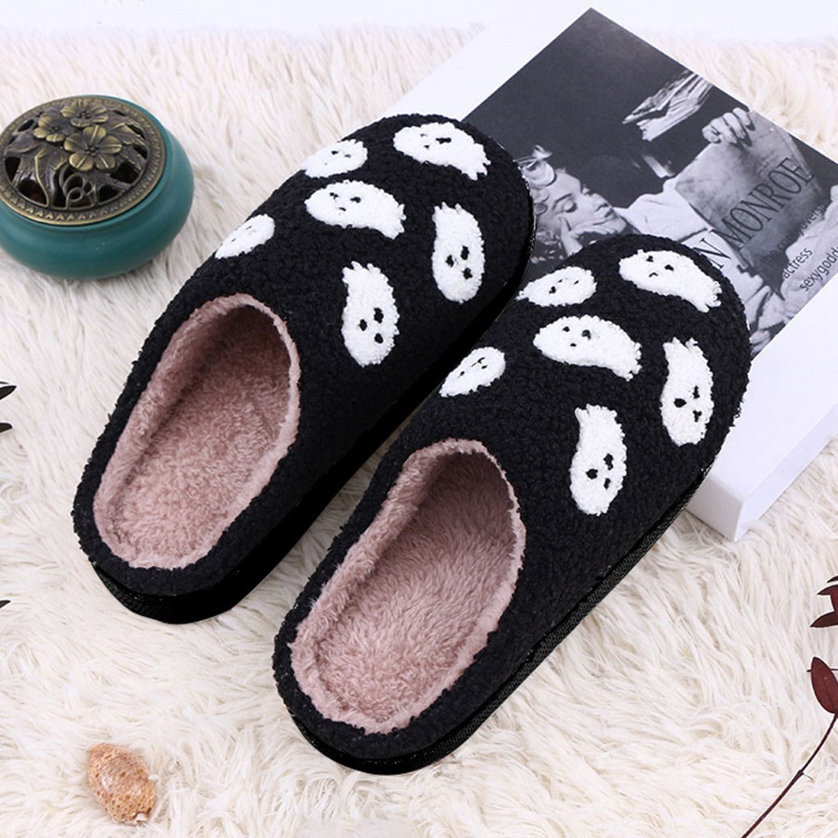 Cotton Slippers Cute Ghost Cartoon Home Cotton Shoes - PMMNAPOLES