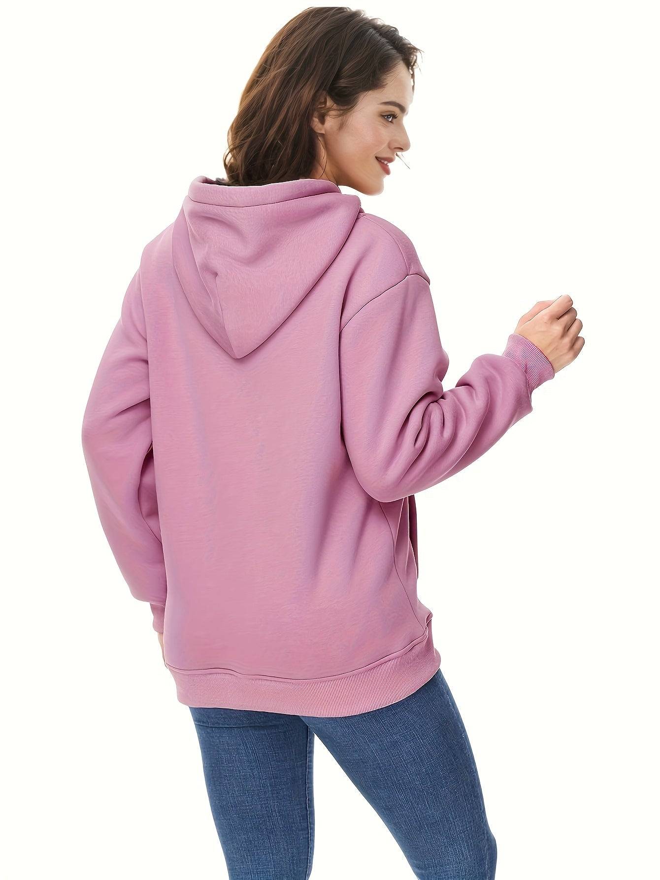Womens Velvet Hoodie Pullover With Drawstring