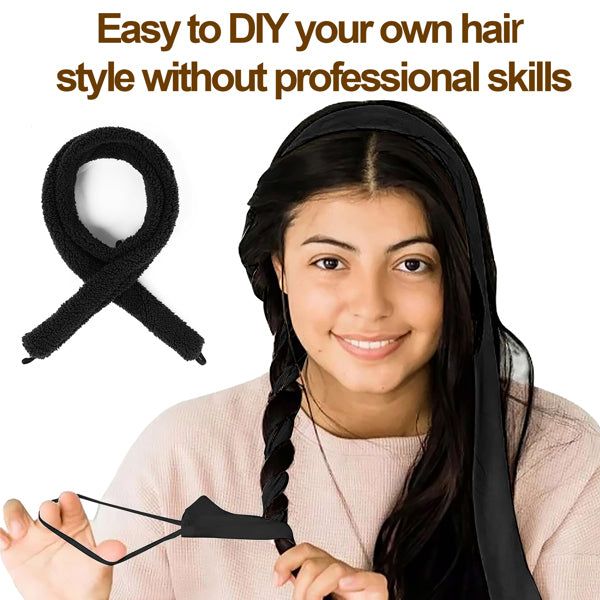 Satin Heatless Curling Rod Set for Soft Overnight Waves