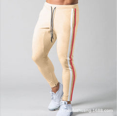 Men's Tight Trousers, Sports And Leisure, Sweat-absorbent, Zipper, And Feet Pants New - PMMNAPOLES