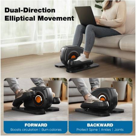 Under Desk Elliptical Machine with LED Monitor