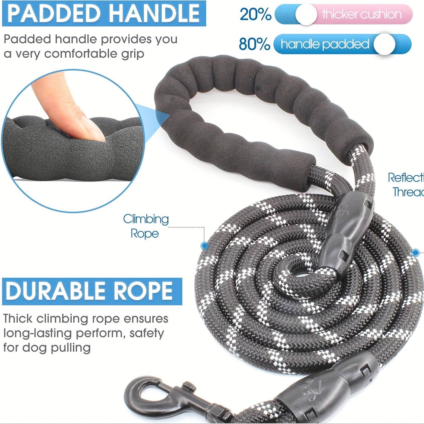 No-pull dog harness set with 5ft leash, foldable water bowl, poop bag holder, for walking, camping, running, black