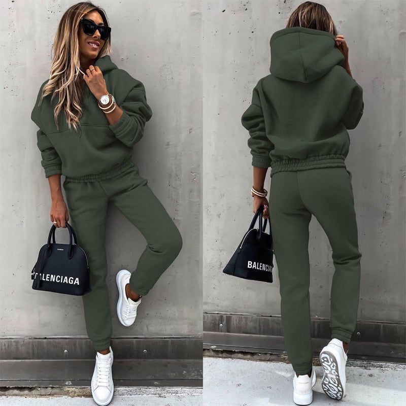 Women’s Casual Tracksuit Hoodie and Jogger Set
