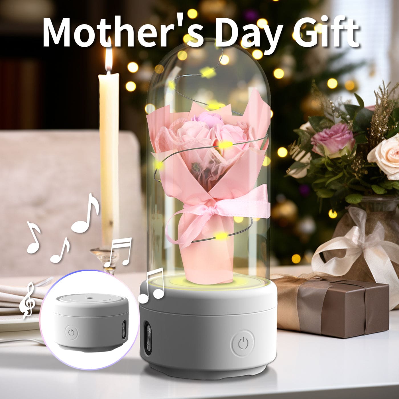 Bouquet Creative LED Light And Bluetooth Speaker - PMMNAPOLES