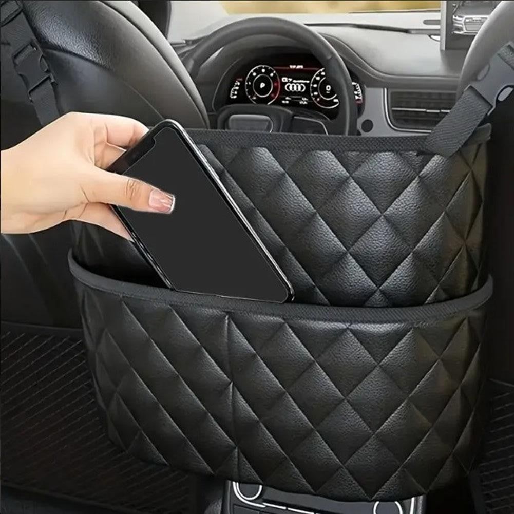 Leather Car Seat Organizer with Pet Barrier Function