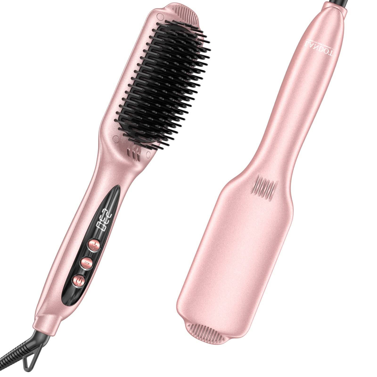 Electric Hair Brush with Ceramic Heating and Adjustable Heat