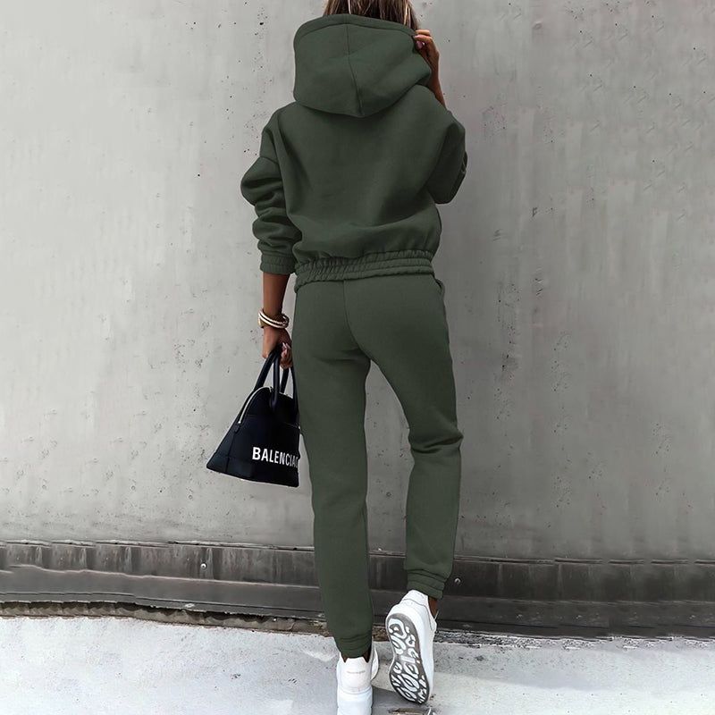 Women’s Casual Tracksuit Hoodie and Jogger Set