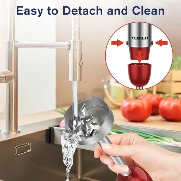 Hand Blender 5in1 Immersion 12 Speed Stainless Steel Set