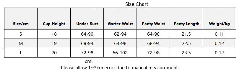 Lingerie Set 4 Piece Unisex Breathable Mesh Underwear