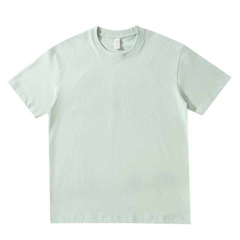 Round Neck Solid Color T-shirt Cotton Half Sleeve Man - PMMNAPOLES