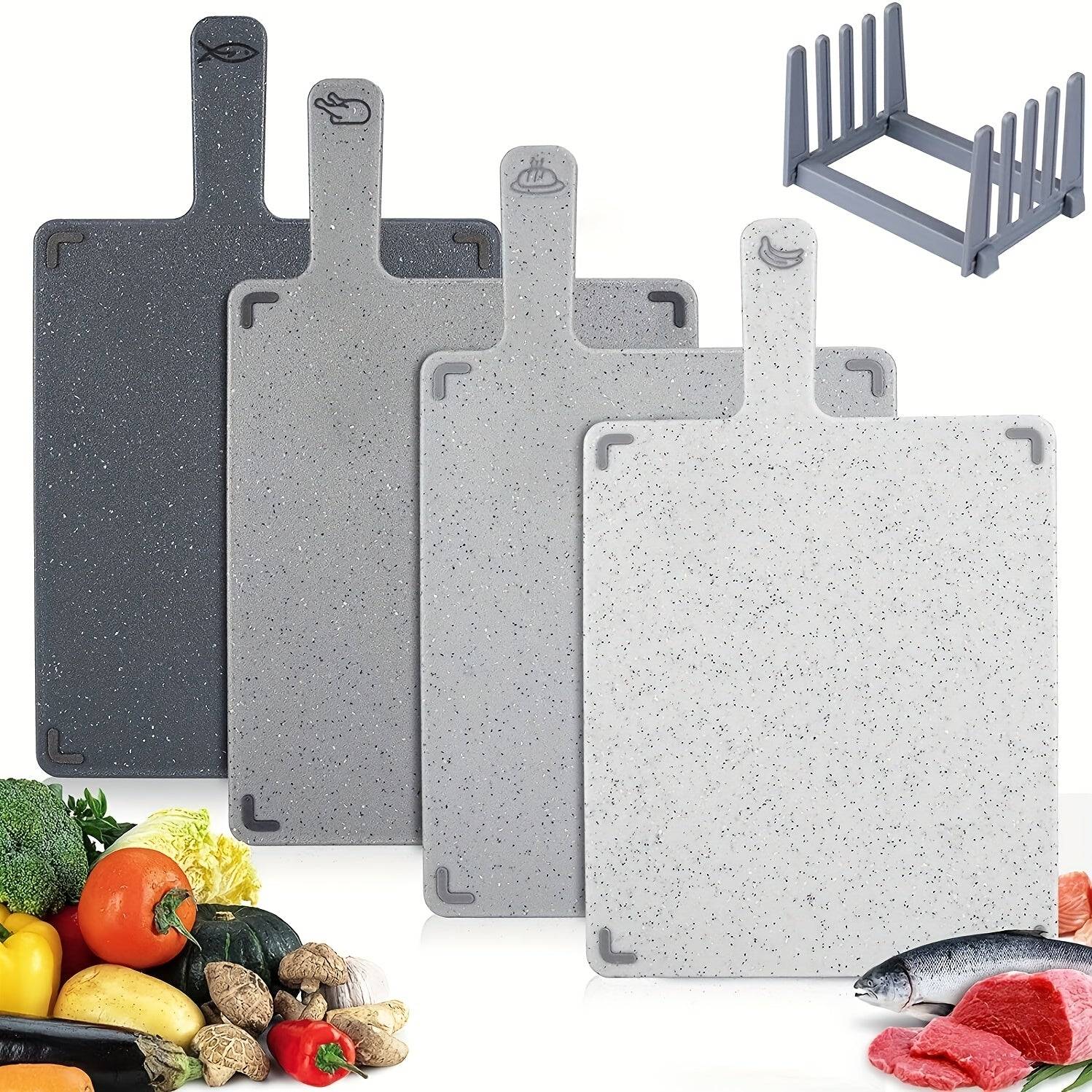 Heavy Duty Cutting Board Set With Stand