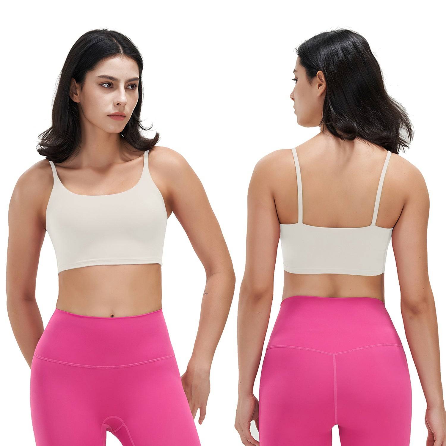 Women’s Square Neck Sports Bra for Low Impact Workouts