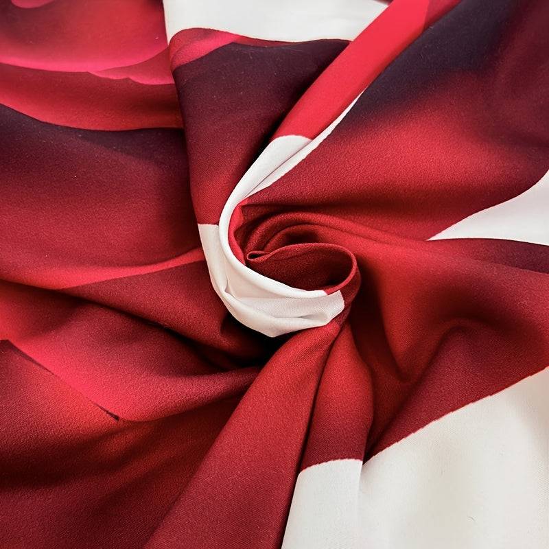 3-Piece Red & White Love Heart Duvet Cover Set – Romantic Digital Print Bedding for Bedroom Decor & Mother’s Day Gift