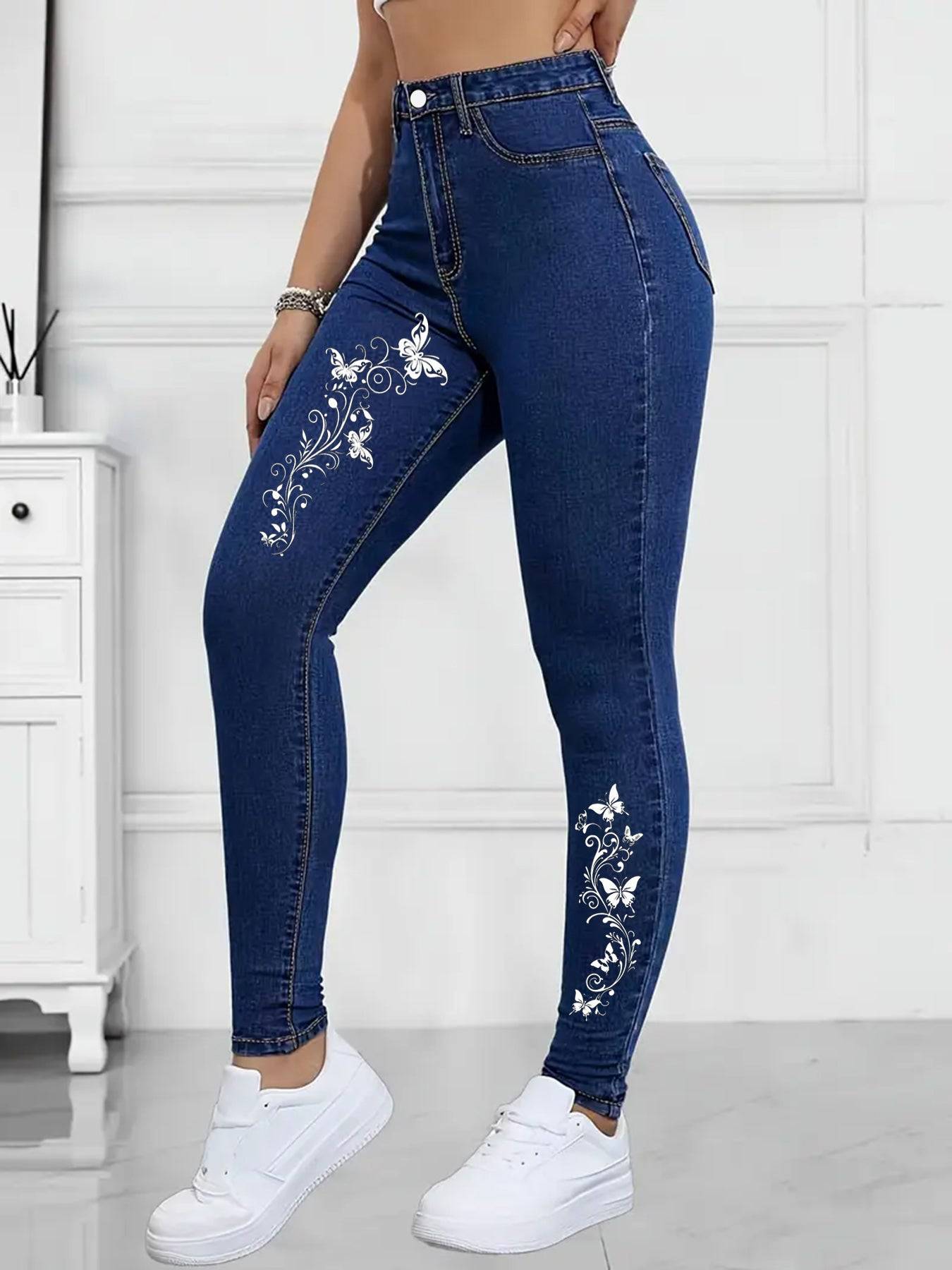 Women’s Embroidered Skinny Jeans with Modern Fit