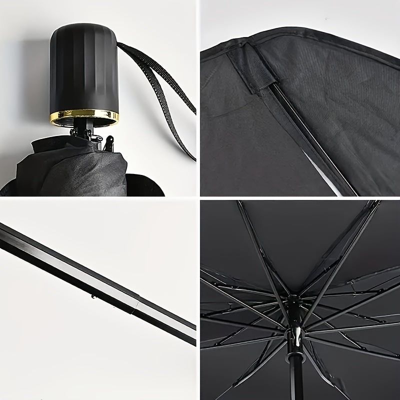 Car Umbrella Sunshade UPF50 Roll Up UV Protection Shade