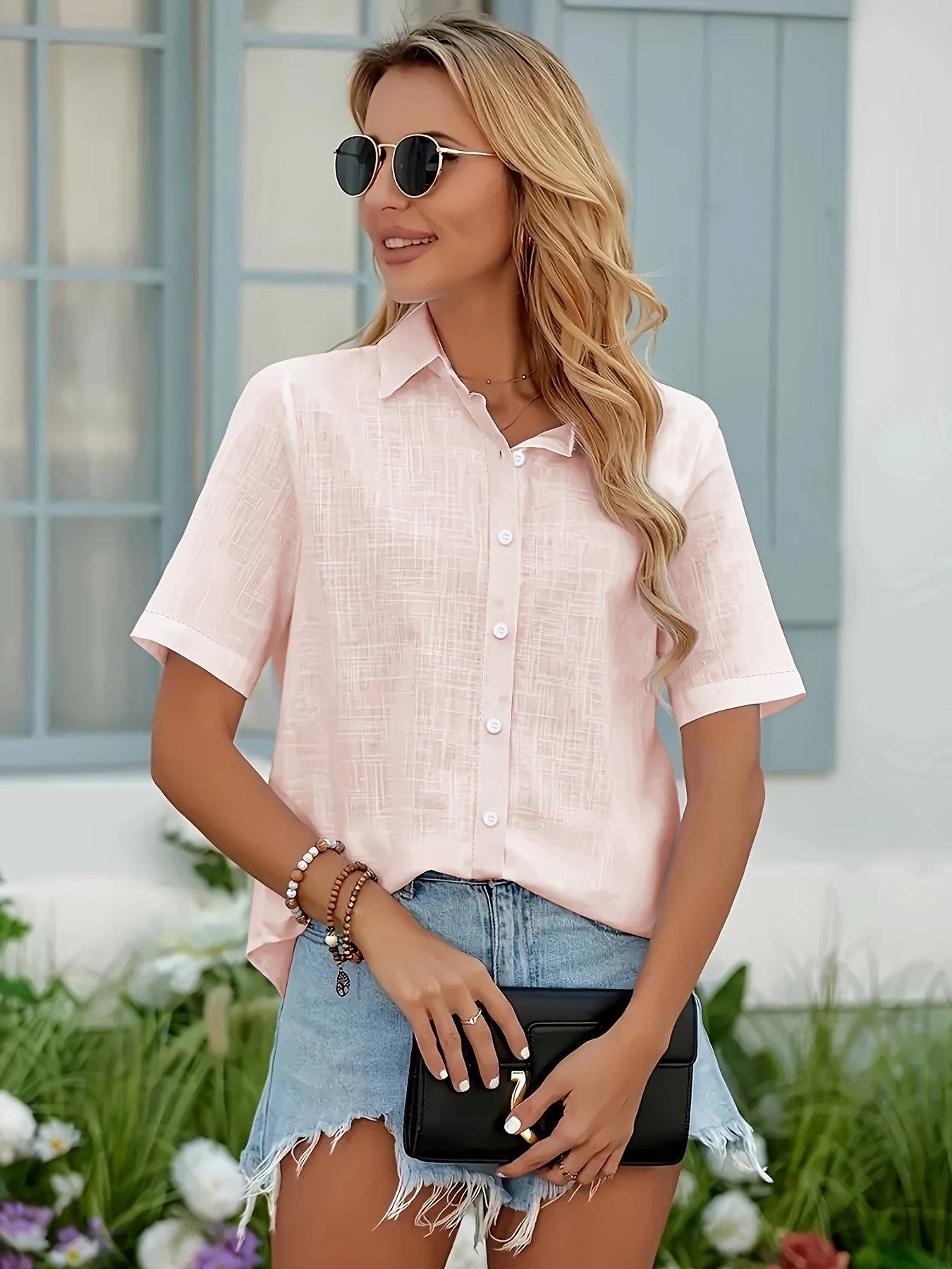 Long Sleeve Button Down Shirt for Women