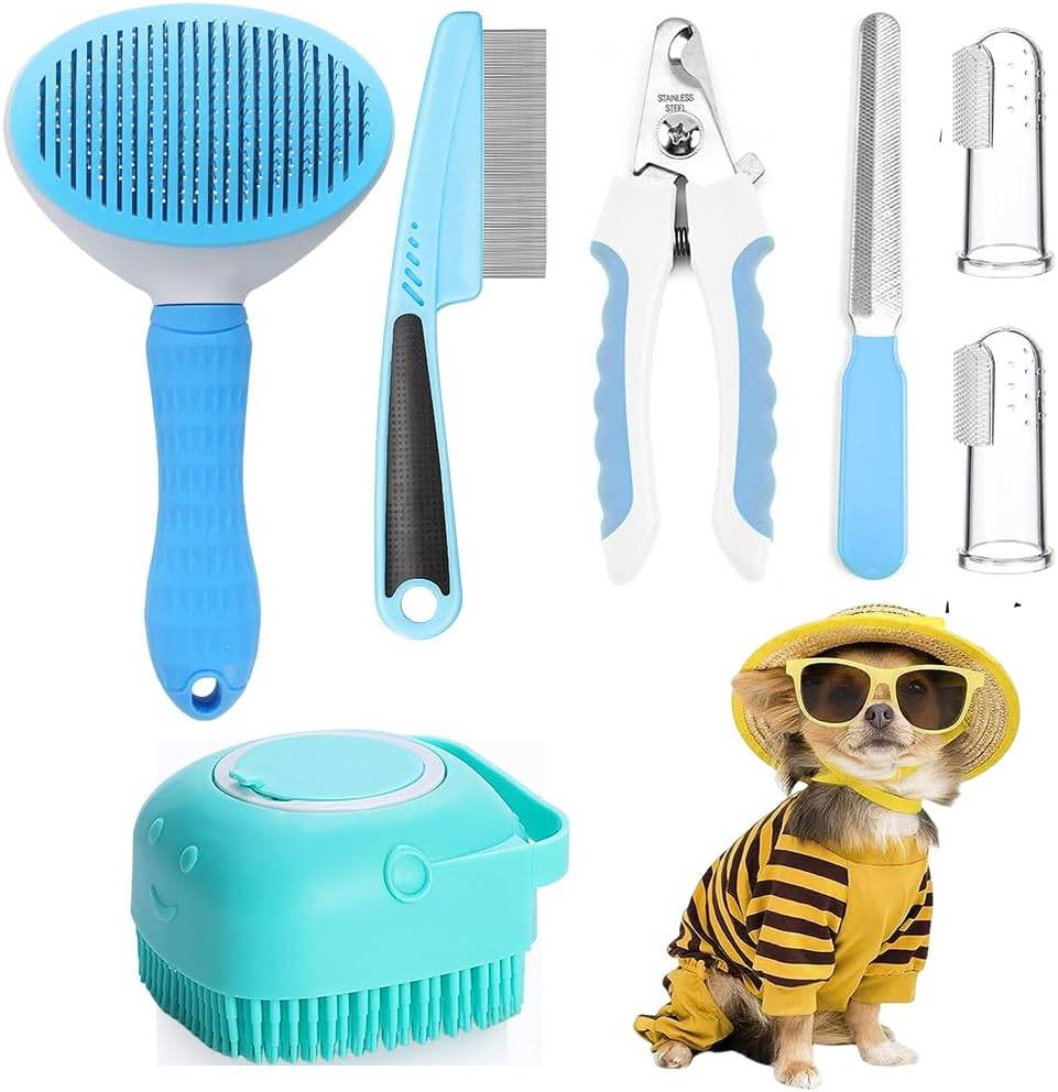 Dog Grooming Supplies 7 Piece Pet Care Kit