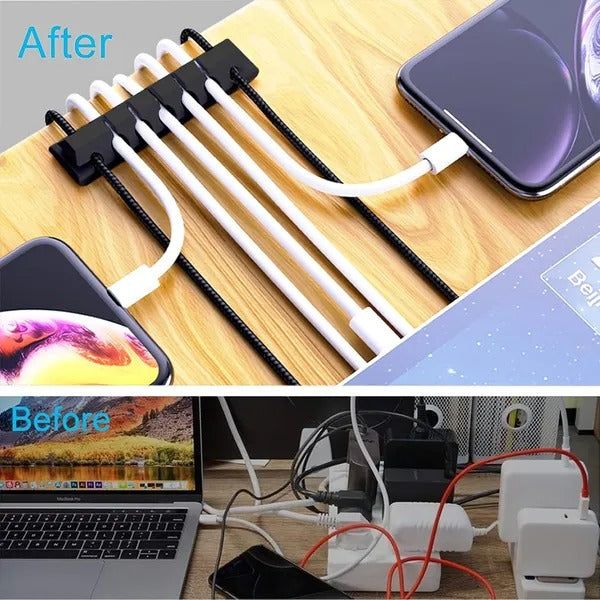 Cable Management Multi Purpose Organizer Set Silicone Clips